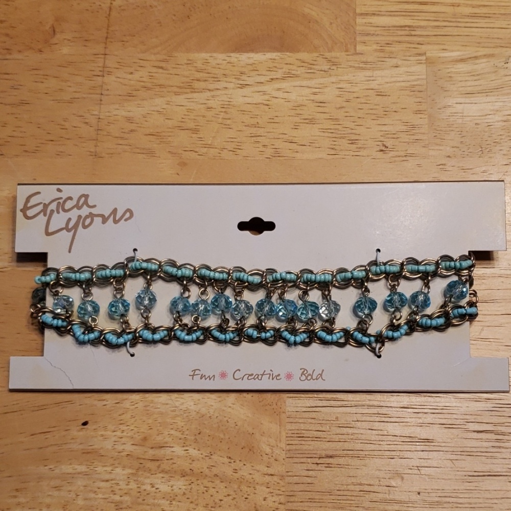 Erica Lyone light blue chocker necklace